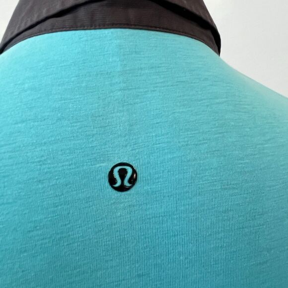 Lululemon Men's Precision Polo Shirt Golf Tennis Beach Blanket Blue XL - Picture 5 of 5